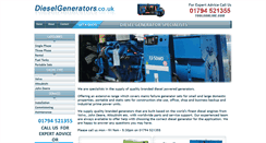 Desktop Screenshot of dieselgenerators.co.uk