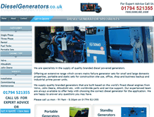 Tablet Screenshot of dieselgenerators.co.uk